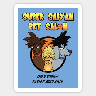 Super Saiyan Pet Salon - Dragonball anime Sticker